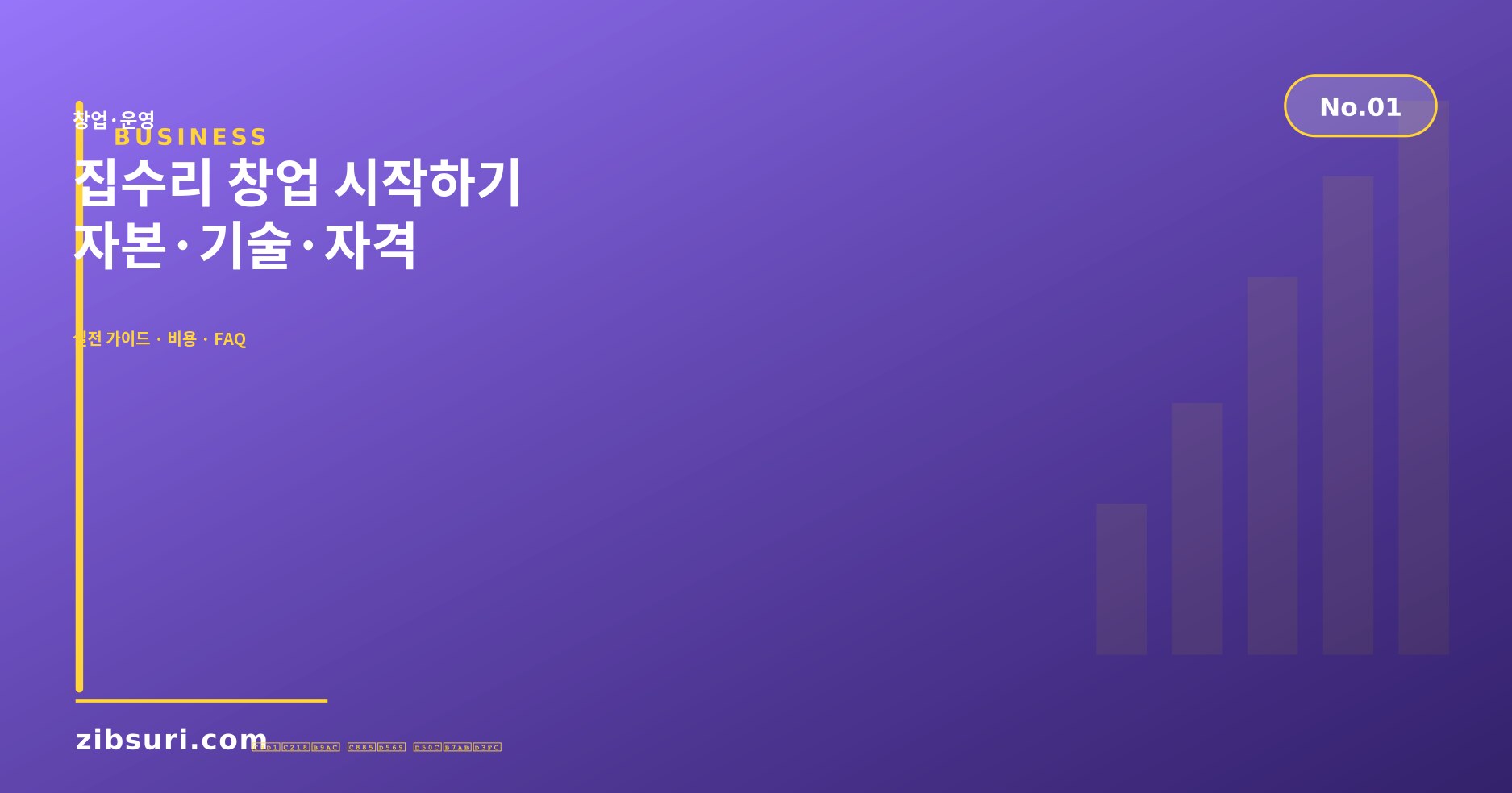 집수리 창업 시작하기 — 자본·기술·자격