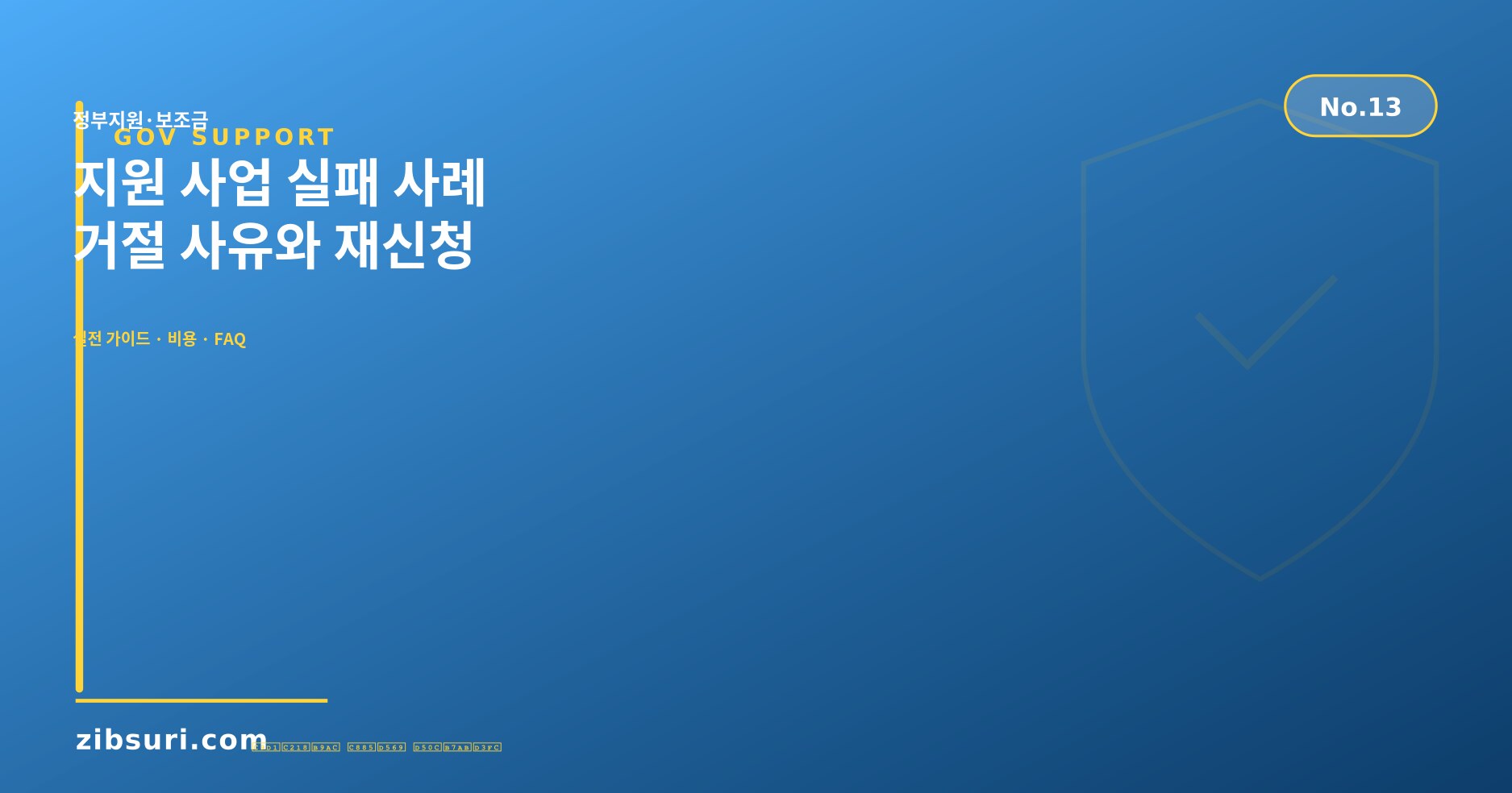 지원 사업 실패 사례 — 거절 사유와 재신청