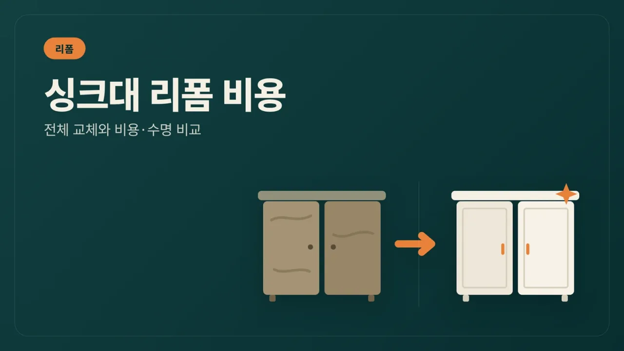 싱크대 리폼